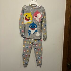 Gray Shark Pajama Set